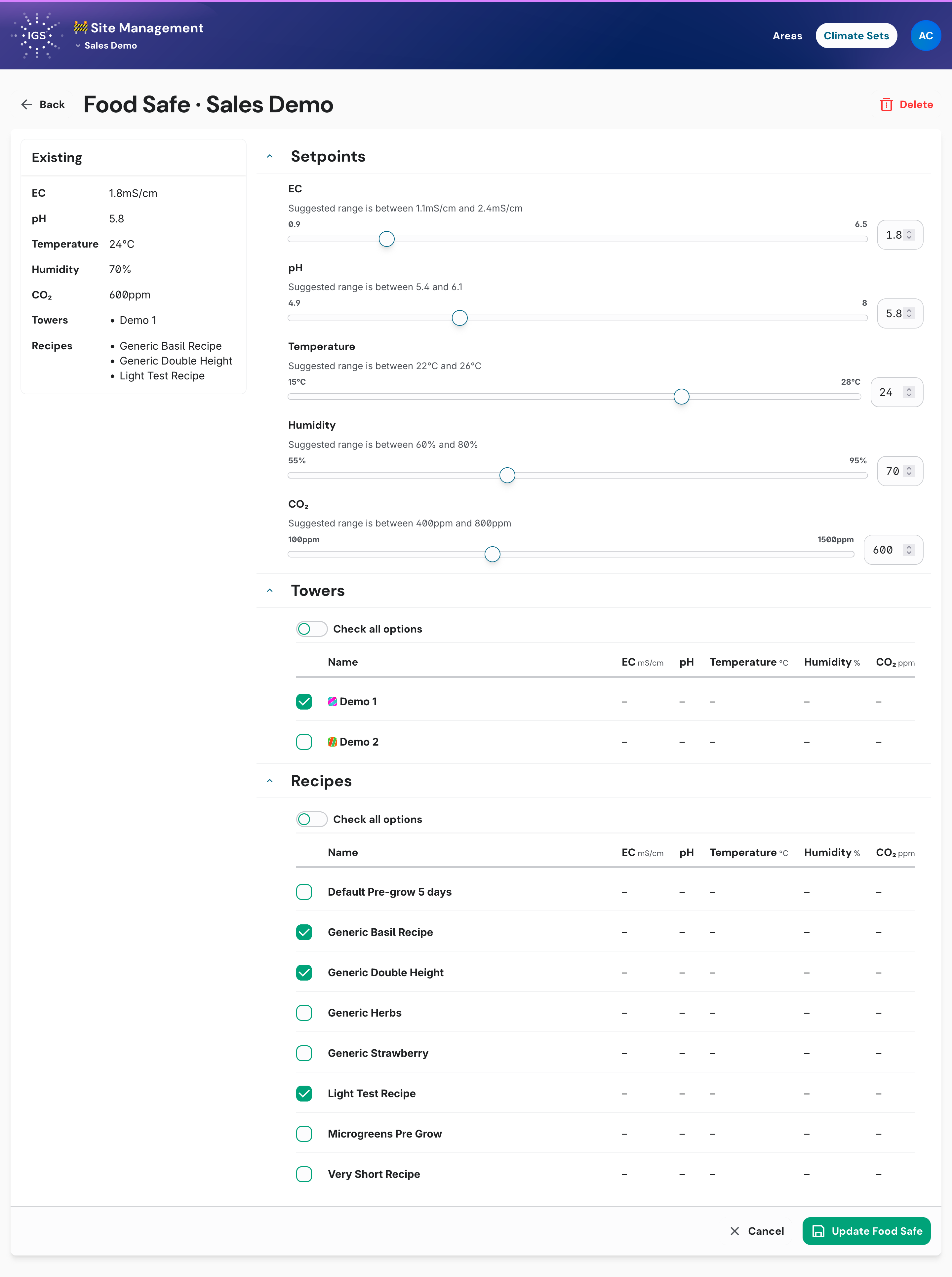GTMS screenshot