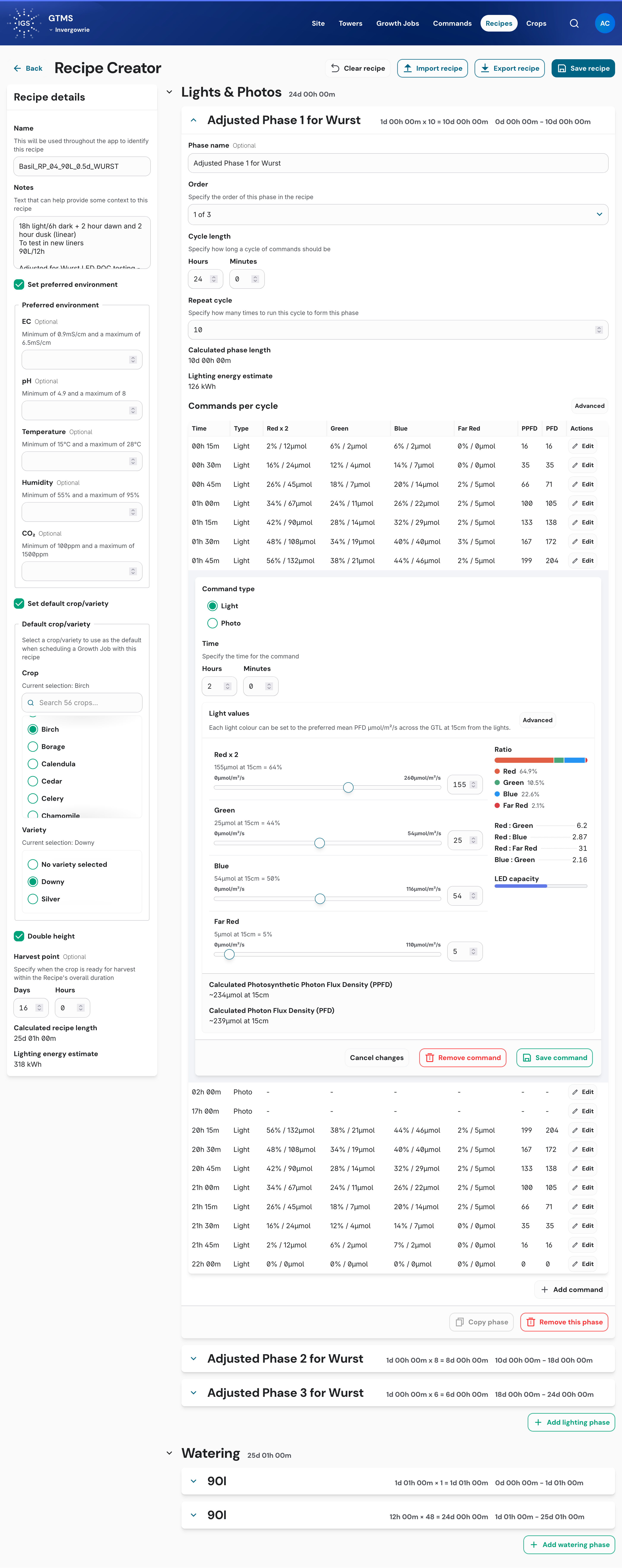 GTMS screenshot