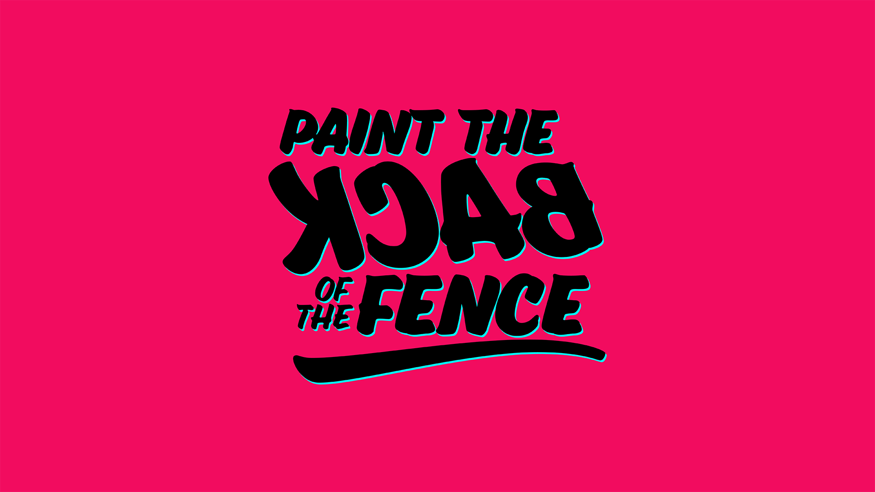 Paint the back of the fence